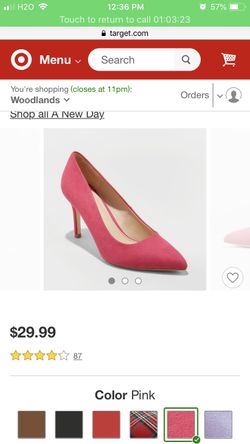 New target brand Pink heels