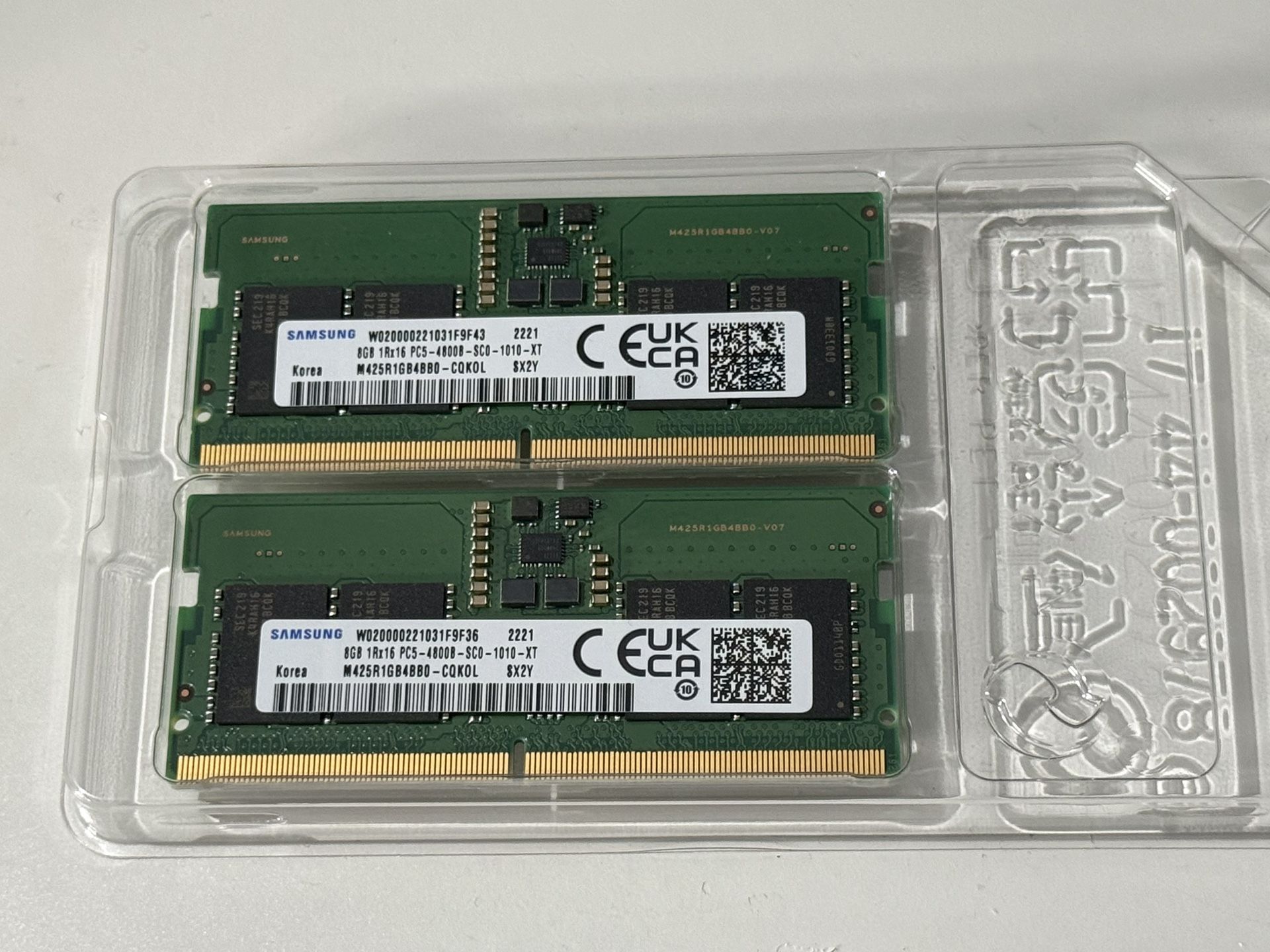 Samsung 16GB PC5 38400 DDR5 4800 MHz SODIMM Laptop Memory RAM