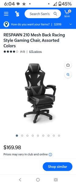 RESPAWN 210 Mesh Back Racing Gaming Chair