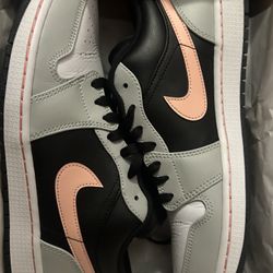 Size 10.5 - Air Jordan 1 Low Grey Fog Bleached Coral