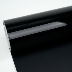 Gloss black vinyl wrap roll