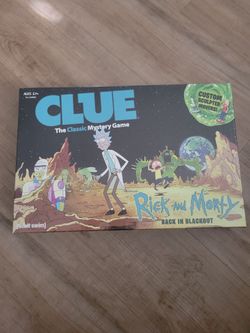 Rick and Morty Clue Mystery Board Game