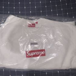 Supreme Washed Box Logo Crewneck White Size Large 