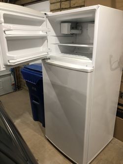 Maytag fridge/freezer/ ice maker. 68”H x 28”W x 29D