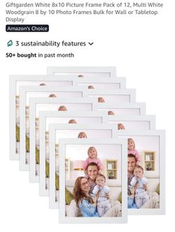 12 Pack White 8x10 Frames