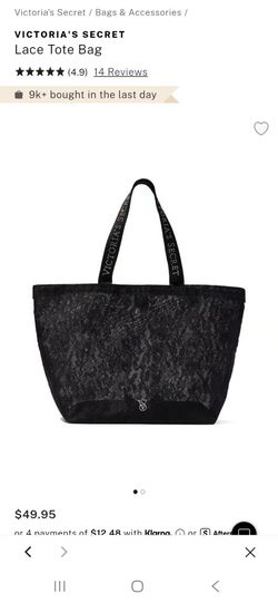 Lace tote bag by Victoria's Secret