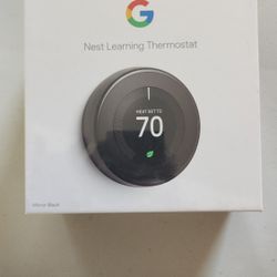Google next learning thermostat mirror black new in box never opened 

Can meet all over and ship for cheap
Brand new in box never opened 