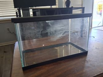 Glass Aquarium Tank with Black Frame 10 gallon