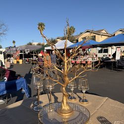 Gold Center piece trees