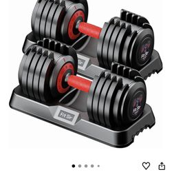Adjustable Dumbbell Set 55LB Each 10 in 1