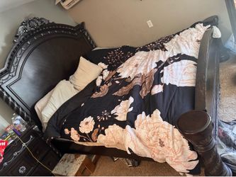 King bed and mattress