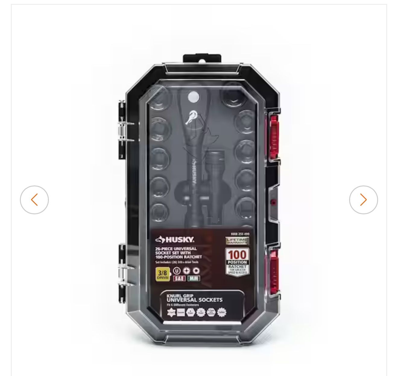 Husky 26 Piece Universal Socket With 100 Position Ratchet
