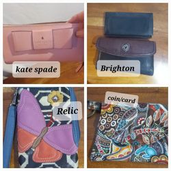 Wallets: Spade,Brighton, Relic, Unbranded,  See Details For Prices 