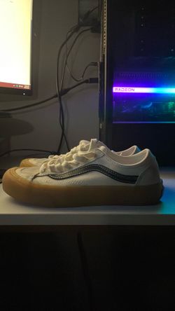 White old skool women vans