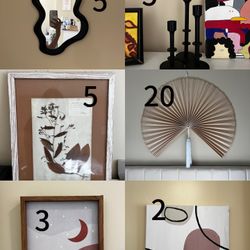 Home Decor Mirror Candle Stand Japanese Fan