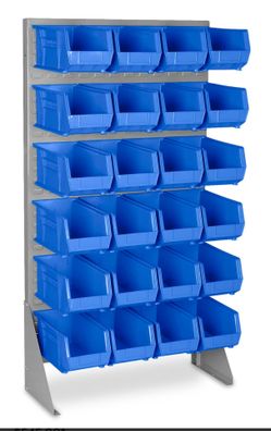 Rack bins organized
