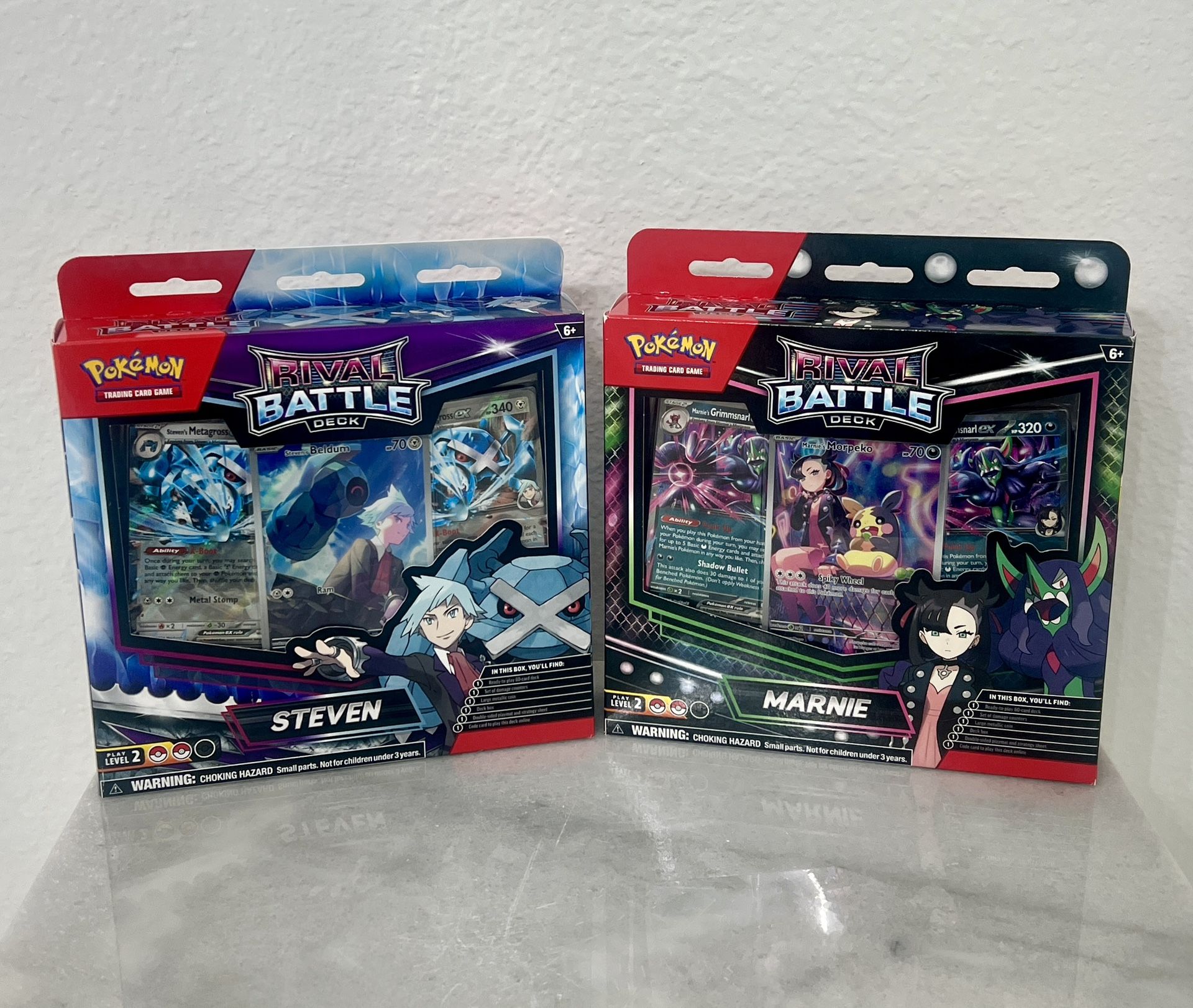 Pokemon Rival Battle Deck Steven & Marnie Illustration Rare Bundle