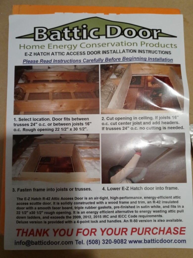 Battic Door Hatch Attic Access Door 22x30 for Sale in Fort Collins, CO