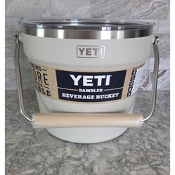 YETI Rambler Beverage Bucket With Lid, Cape Taupe - New in Box