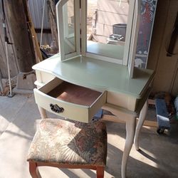 Vanity With Triple Mirror