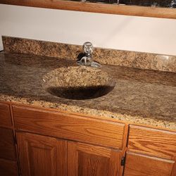 Cabinet and Solid Surface Sink