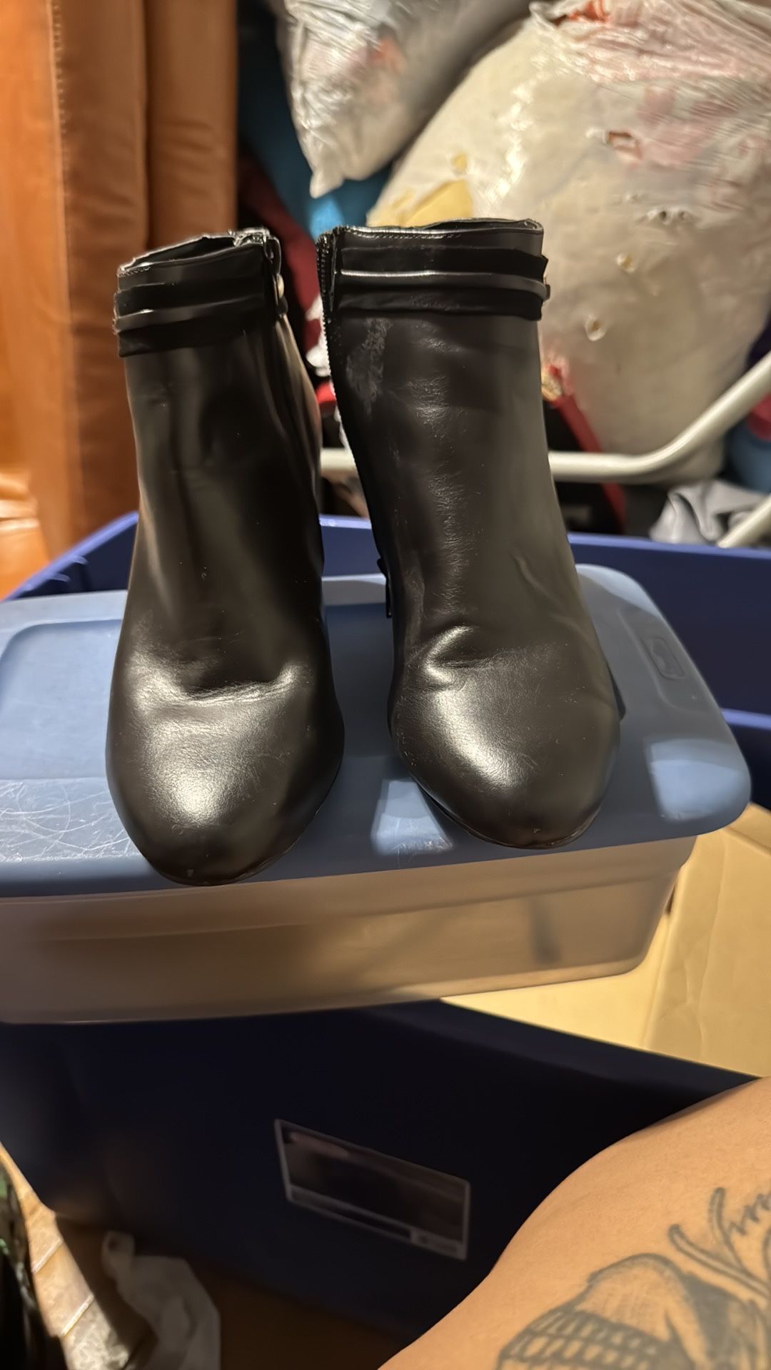 Black Bootie Wedge