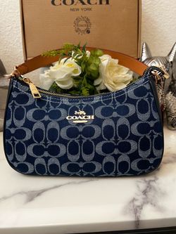 Blue coach bag for women