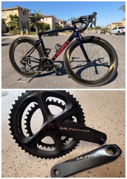(Price Negotiable) 2019 Specialized S-Works Tarmac SL6 54cm + Ultegra 165mm 53/36t Crankset (11-Speed)