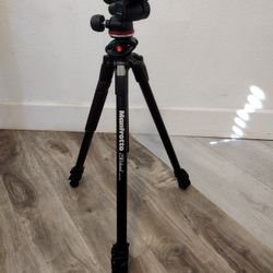 NEW Manfrotto 290 Xtra Aluminum 3-Section Tripod Kit with 3-Way Head (MH804-3W), Black