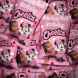 Pretty in pink, Minnie mouse, custom chip bags