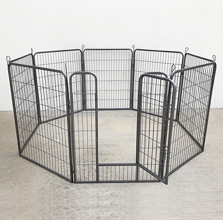 $95 (Brand New) Heavy duty 40” tall x 32” wide x 8-panel pet playpen dog crate kennel exercise cage fence play pen 