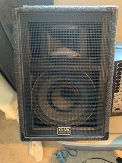 2-Peavey 12” PA speakers.