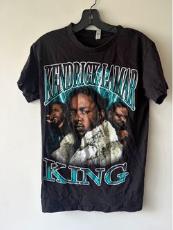 Kendrick Lamar King T Shirt Men's Black size S.