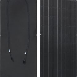 SAeWare Solar Panel Monocrystalline New Energy Solar Power 100W Flexible Module Pv Power Charger for Boat, Camper, Roof, Cabin, Shed