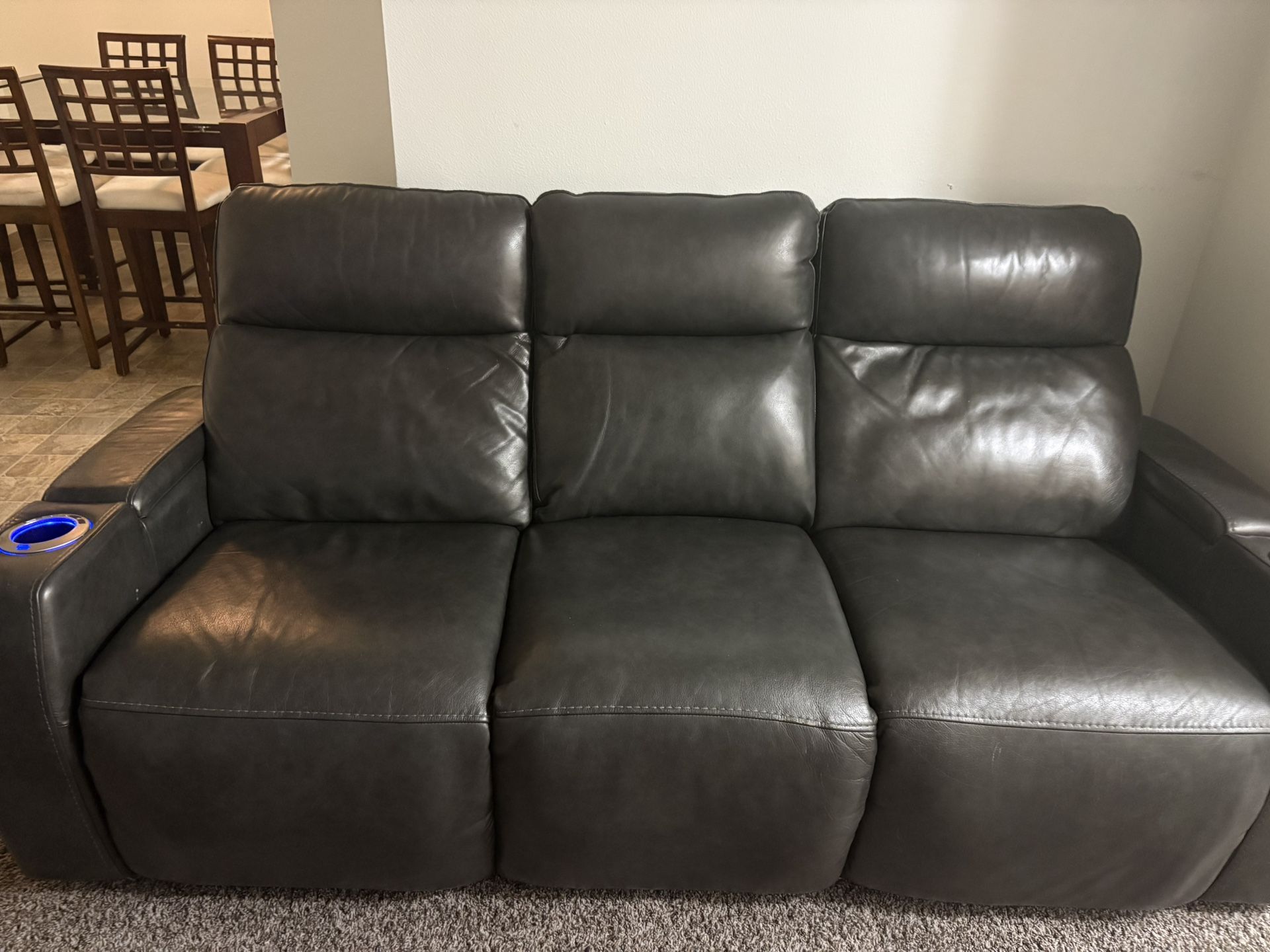 Leather Reclining Couch