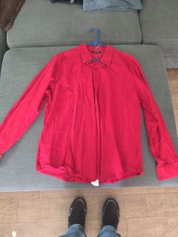Dress Shirt long sleeve Red