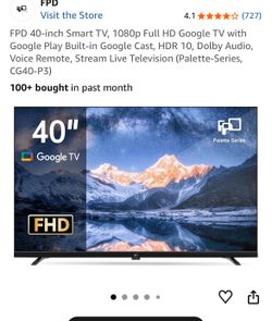 40 inch google smart tv