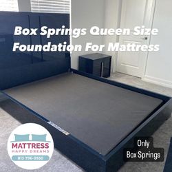 Box Springs Queen Size. New From Factory All Size. Same Day Delivery