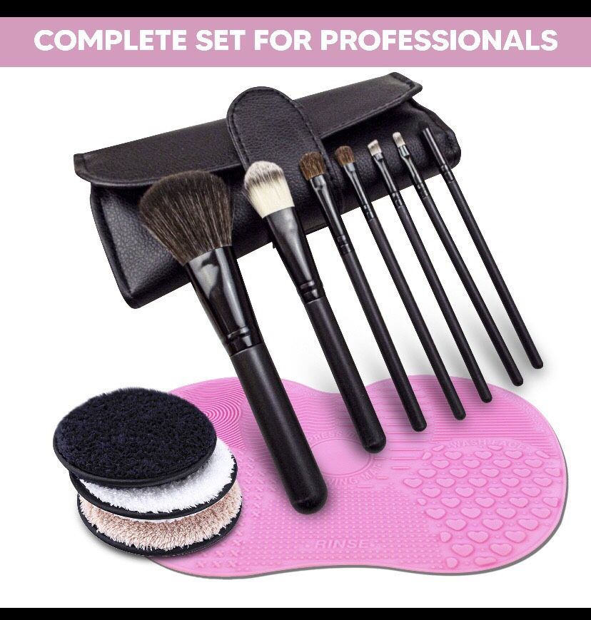 7 brand new Brushes, 1,Reusable cotton fiber &1Cleaning mat!!!