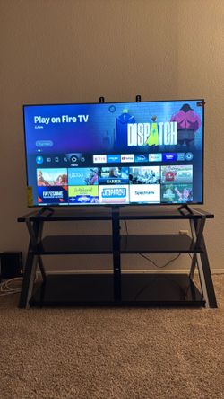 TCL Fire tv 55 inch (2025) + Tv stand