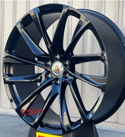20” FR98 Gloss Black Wheels Silverado Tahoe Escalade Yukon Tahoe