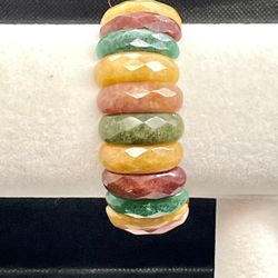 Multiple Gemstone Stretch Bracelet 