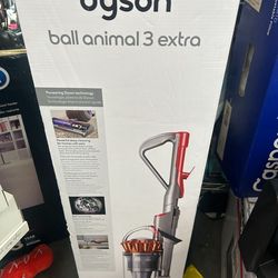 Dyson Ball Animal 3 Extra Upright Vacuum 11" Cleaning Path Silver: Bagless Multi-Surface Cleaner, Pet Hair Tool, 3 Speeds, 35ft Cord, Silver