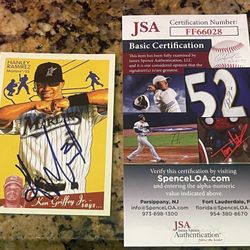 JSA COA Hanley Ramirez SIGNED 2008 Upper Deck Goudey BASEBALL CARD