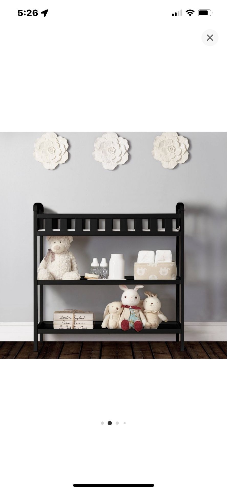 Dream On Me Emily Changing Table In Black