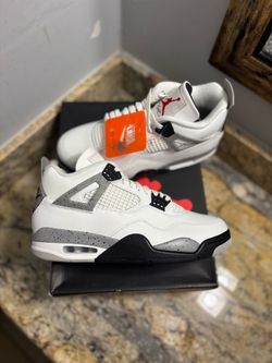Jordan 4 White Cement