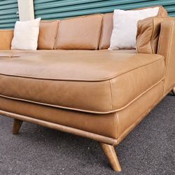FREE DELIVERY!!! Article "Timber" Leather Sectional Couch ($2.8K Retail...50% OFF!!!)
