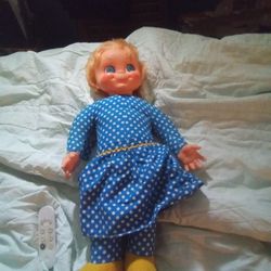 1967 Vintage Pull String Doll Miss Beasly 
