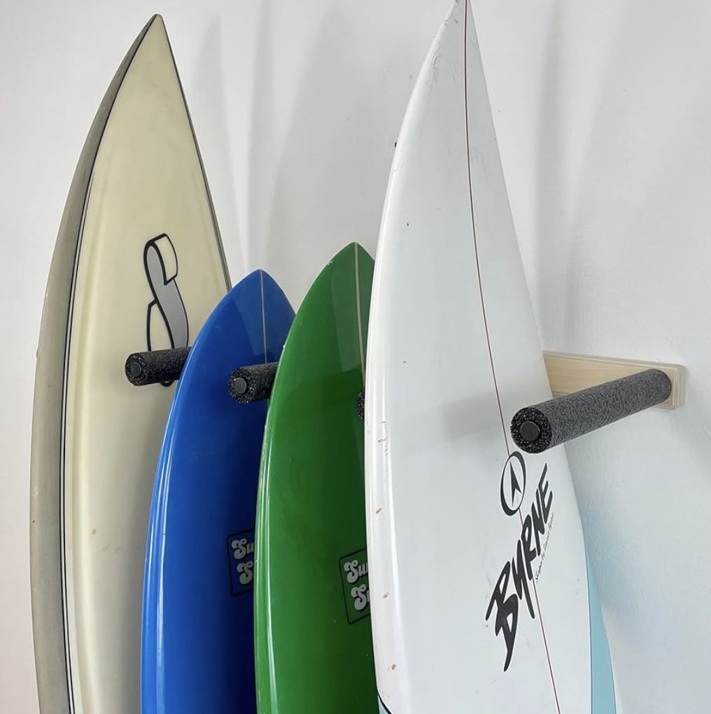 Wooden Wall Rack For Surfboards Surf