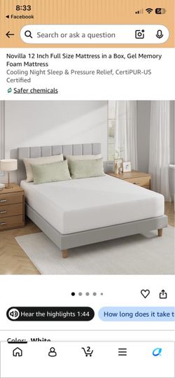 Full Bedframe and Mattress